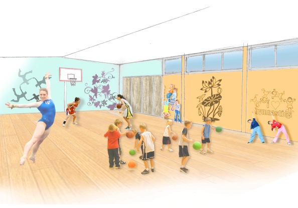 Youth Gym concept render Youth Gym concept render